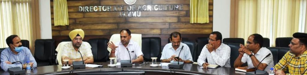 Director Agriculture Jammu reviews action plan for production & distribution of Fortified Rice