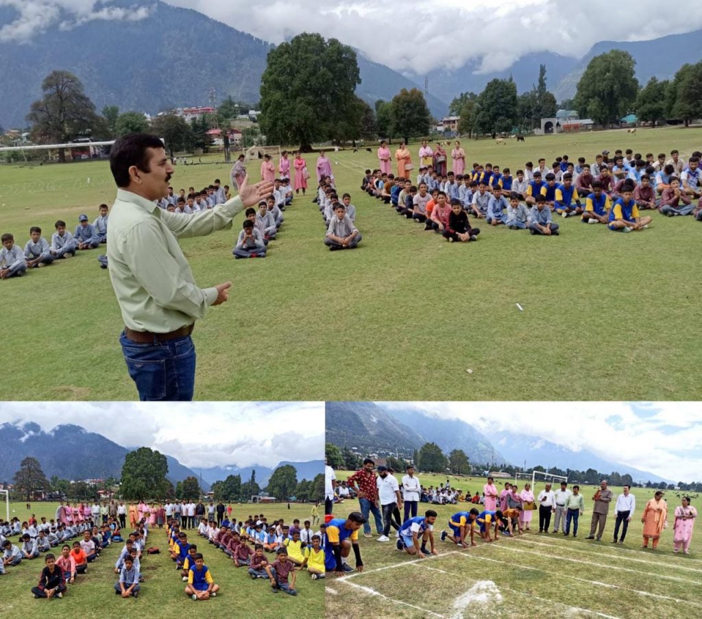 Athletic Meet for Boys & Girls held in school for sports 