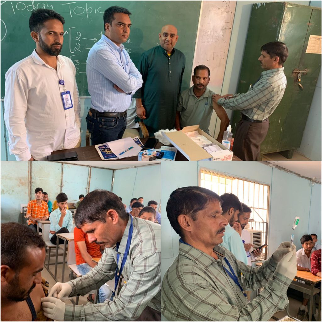 COVID 19 vaccination camp organised at ITI Doda