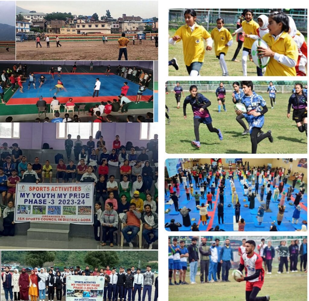 Rugby, Yogasana events draw hundreds to Pologround multisport complex in Srinagar