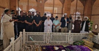 Dr. Andrabi Pays Homage at Sufi Shrine, Highlights Peaceful Transformation in J&K
