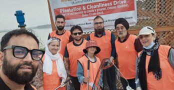 Rotary Club of Kashmir Organizes Successful Cleanliness Drive at Nishat Bund