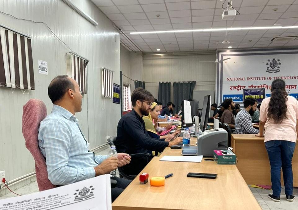 Over 871 candidates admitted to B.tech programs at NIT Srinagar