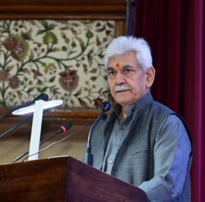 LG Sinha Delivers Keynote Address at International Seminar on Dr. Rahi Masoom Raza in Srinagar
